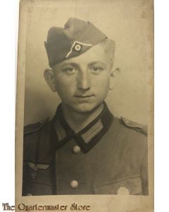 Studio photo WH soldat 1938-40, schiffchen mit paspelierung