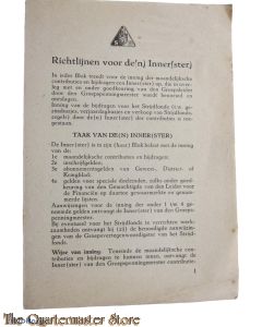 NSB Richtlijnen voor de(n) Inner(ster) maandelijkse contributie 