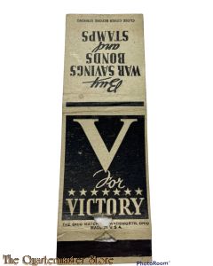 Matchbook, WW2 V for Victory!  Buy War bonds