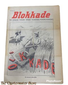 Krant NSB  Blokkade de strijd voor onze voedselvoorziening oct 1941