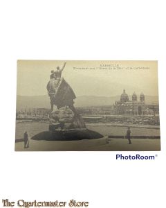 Postcard 1914-18 Marseille -Monument aux "Heros de la Mer" at la Cathedrale