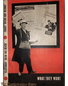 What they want. Yesterday "Heim ins Reich" today "Recht auf Heimat"