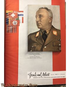 Maandblad Vreugde en Arbeid 1942, Nationaal-socialistisch tijdschrift van de Reichsorganisationsleiter der NSDAP Dr. Robert Ley (Freude und Arbeit)