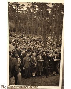 Prent briefkaart 1946 landelijke herdenkingsdag L.O-LKP Zeist 