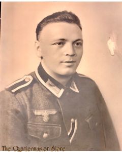Large Studio photo Wehrmacht Uffz with added IC 2nd class ribbon