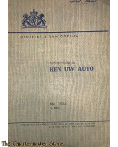 Voorschrift 1554 Ken uw auto 
