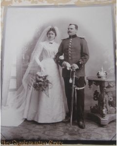 Grosses Heirats photo WK1 (Large wedding photo WW1)