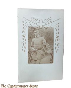 Studio Photo 1916  German NCO with cigarette and iron cross decoration 