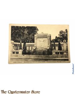 Postcard 1914-18 Ham (Somme) Monument sur Morte 4 oct 1925
