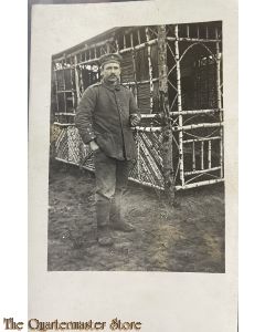Studio photo 1915 German soldier an der Front 