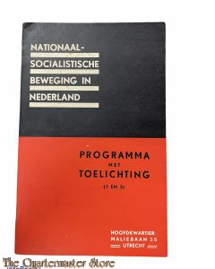 Brochure NSB ; Natonaal socialistische beweging in Nederland, Brochure 1 en 2: Programma met toelichting