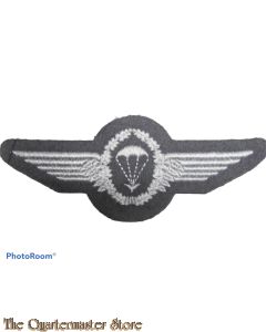 Bundeswehr Fallschirmspringerabzeichen BW silber auf grau