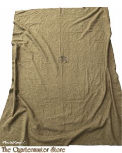 US Army Olive Drab Wool Blanket 1952 Korea 