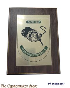 Wandbord  43e Brigade Geneeskundige Cie