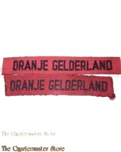 Straatnamen Regiment Infanterie Oranje Gelderland