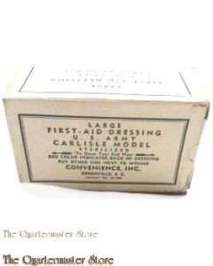 WW2 Large first aid dressing US Army Carlisle model 