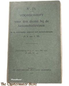 Voorschrift no 48 voor den Dienst bij de Automobieltreinen