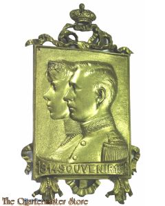 Belgium - Souvenir 1914-1918 België Koninklijk paar gedekt met kroon en banderol