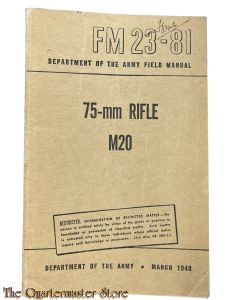 Manual FM 23-81 75 mm Rifle M20