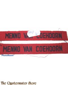 Straatnamen Menno van Coehoorn  (Regiment Infanterie)