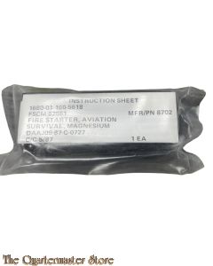 USAF Fire starter  Aviation Survival magnesium 1989
