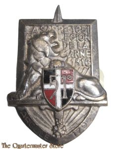 France - Insigne 51e Regiment d'infanterie Drago G1138