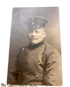 Feld postkarte 1914-18 Studio Photo Reichsbahn angestellte