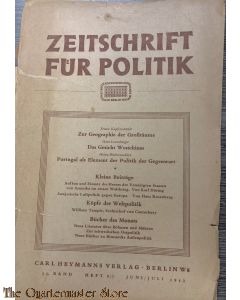 zeitschrift fur politiek berlin 1941