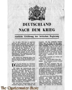 Flugblatt G.29 DEUTSCHLAND nach dem Krieg