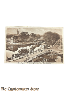 Ansichtkaart 1933 Groningen Omgeving Eemskanaal, Damsterdiep 