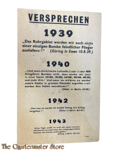 Flugblatt / Flyer G.24  "Versprechen/Damals/Heute"