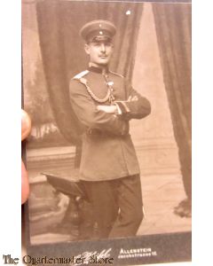 Photo Studioportret Officier 1909 mit schutzenschnur