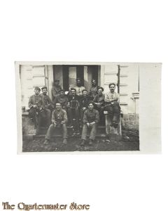 Photo 1916 German soldiers having a good time resting