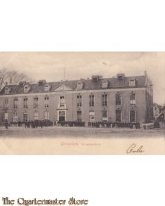 Prent briefkaart 1908 Willems Kazerne Gorinchem