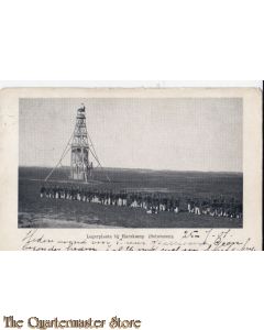 Prent briefkaart 1901 Legerplaats bij Harskamp (seintoren)