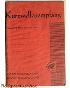 Kurzwellenempfang technische broschure 1931