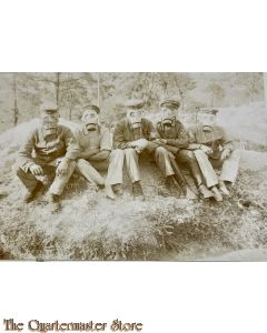 Photo 1915 5 Soldaten mit Gasmaske