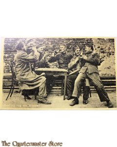 Prent briefkaart mobilisatie 1939 Geef mij nog een droppie !