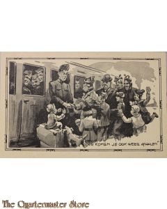 Prent briefkaart mobilisatie 1939 We komen je ook weer halen