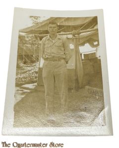 WW2 period original Photo US Soldier at ease
