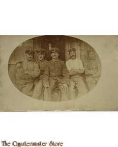 Photo 1916 5 Deutsche Soldaten 1 mit EK2