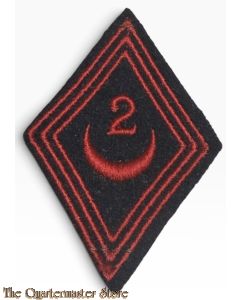 France - mouwpatch (losange de bras) Mod 45 2e Regiment de Zouave 
