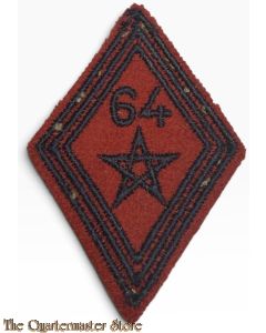 France - mouwpatch (losange de bras)  64e Régiment d'Artillerie d'Afrique (64e RAA)