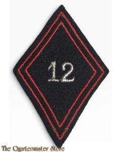 France - mouwpatch (losange de bras)  12e Regiment de Cuirassiers sous-officier