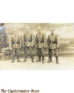 (Feld) Postkarte/Studiophoto 1914 Deutscher Soldat mit Pickelhaubes