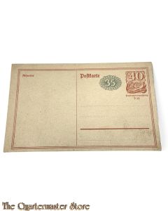 Postkarte 1914 40 mit 35 mit papierpreiszuschlag