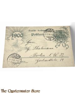 Postkarte 1900 Deutsche Reichspost 31-12-1899