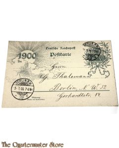 Postkarte 1900 Deutsche Reichspost 01-01-1900