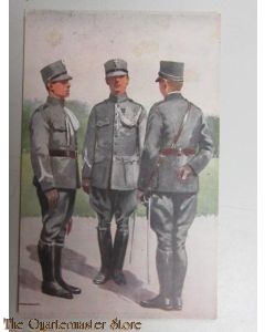 Prentbriefkaart Politie troepen