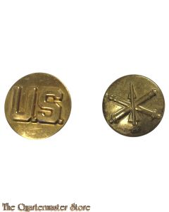 EM/NCO Collar badges Air Defence WW2 (Manschappen/OOF  kraag emblemen US Luchtdoel Artillerie)
